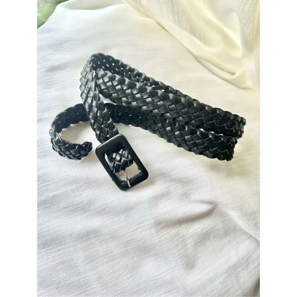 Black Braided belt - 42 inches long ￼